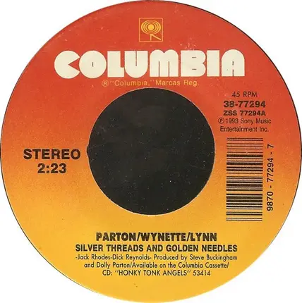 Dolly Parton / Tammy Wynette / Loretta Lynn - Silver Threads And Golden Needles