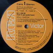 LP - Dolly Parton - All I Can Do (Todo Lo Que Puedo Hacer)
