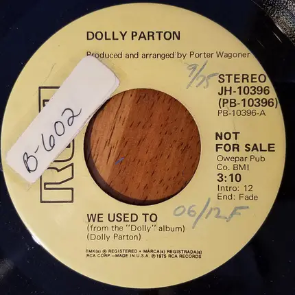Dolly Parton - We Used To
