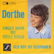 7inch Vinyl Single - Dorthe Kollo - Junger Mann Mit Roten Rosen