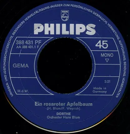 Dorthe Kollo - Ein Rosaroter Apfelbaum