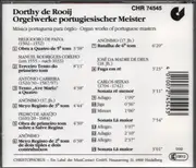 CD - Dorthy de Rooji - Orgelwerke Portugiesischer Meister