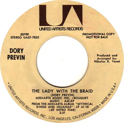 Dory Previn - The Lady With The Braid