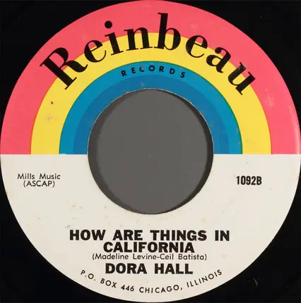 Dora Hall - Bread And Butter / How Are Things In California