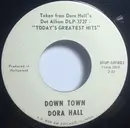 7inch Vinyl Single - Dora Hall - Down Town / Over & Over