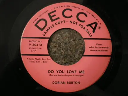Dorian Burton - Do You Love Me / Yesterday