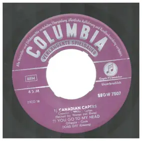 Doris Day - Canadian Capers (Cuttin' Capers) / You Go To My Head / Just One Of Those Things / Crazy Rhythm