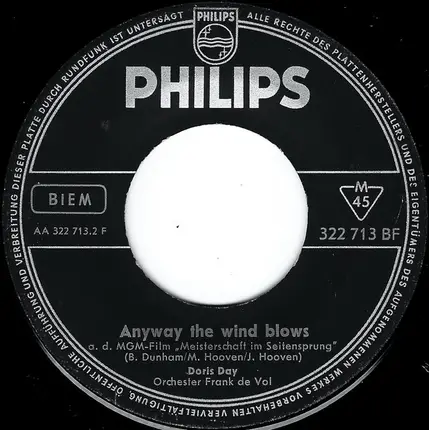 Doris Day - Here We Go Again / Anyway The Wind Blows