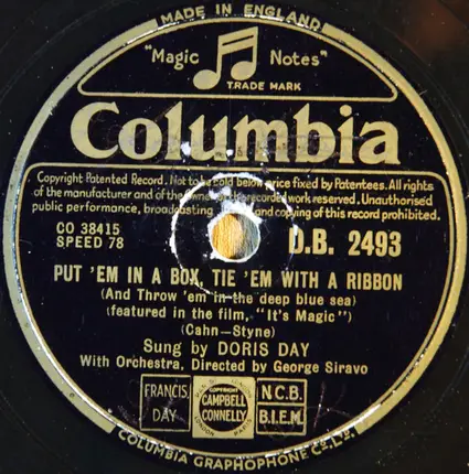 Doris Day - It's Magic / Put 'Em In A Box, Tie 'Em With A Ribbon (And Throw 'Em In The Deep Blue Sea)