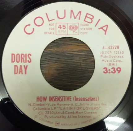 Doris Day - Meditation / How Insensitive (Insensataez)