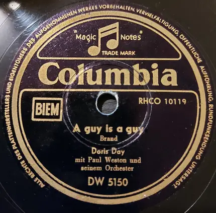 Doris Day - Sugar Bush / A Guy Is A Guy