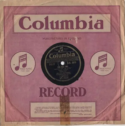 Doris Day - Tea For Two / I Want To Be Happy