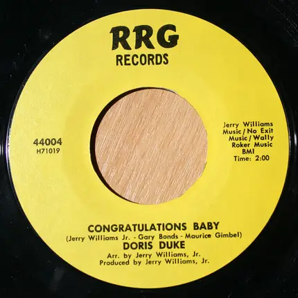 Doris Duke - Congratulations Baby / Divorce Decree
