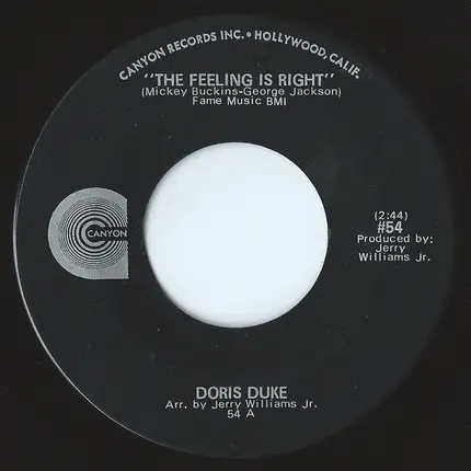 Doris Duke - The Feeling Is Right / He's Gone