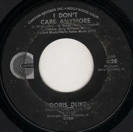 Doris Duke - To The Other Woman (I'm The Other Woman) / I Don't Care Anymore