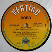 12'' - Doro - Hard Times / Für Immer