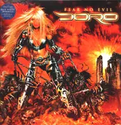 Double LP - Doro - Fear No Evil - Blue White Marbled Double Vinyl