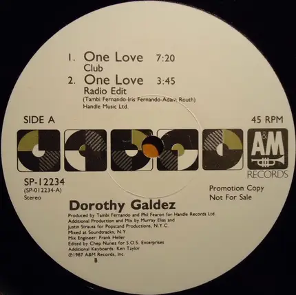 Dorothy Galdez - One Love