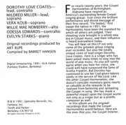 CD - Dorothy Love Coates And The Original Gospel Harmonettes - The Best Of Dorothy Love Coates And The Original Gospel Harmonettes