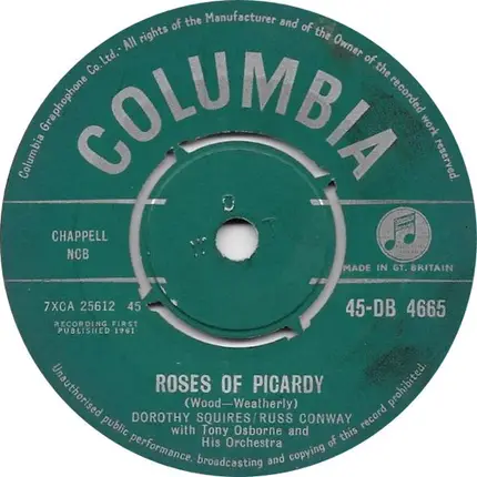 Dorothy Squires / Russ Conway With Tony Osborne And His Orchestra - Say It With Flowers