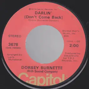 Dorsey Burnette - Darlin' (Don't Come Back)