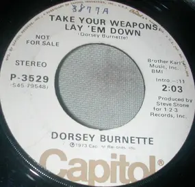 Dorsey Burnette - I Let Another Good One Get Away