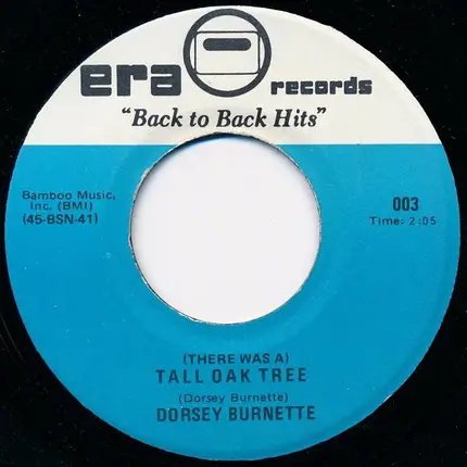 Dorsey Burnette - Hey Little One / (There Was A) Tall Oak Tree
