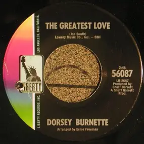 Dorsey Burnette - The Greatest Love / Thin Little, Simple Little, Plain Little Girl