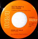 7inch Vinyl Single - Dottie West & Don Gibson - Rings Of Gold