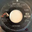 7inch Vinyl Single - Dottie West - Night Life/ No Sign Of Living