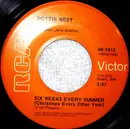 7inch Vinyl Single - Dottie West - Six Weeks Every Summer (Christmas Every Other Year)