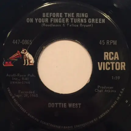 Dottie West - Here Comes My Baby / Before The Ring On Your Finger Turns Green