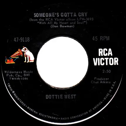 Dottie West - Paper Mansions / Someone's Gotta Cry