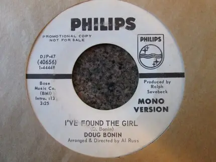 Doug Bonin - I've Found The Girl