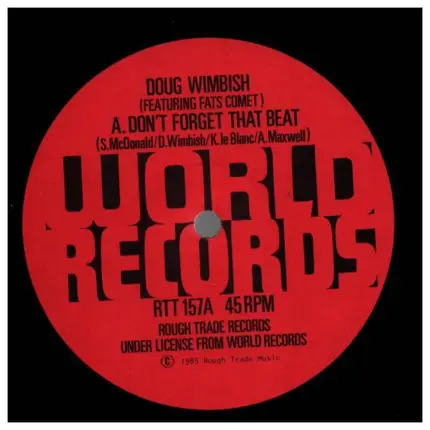Doug Wimbish & Fats Comet - Don't Forget That Beat / Freak Out