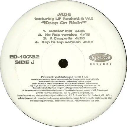 Doug E. Fresh / Jade - Superstition / Keep On Risin'