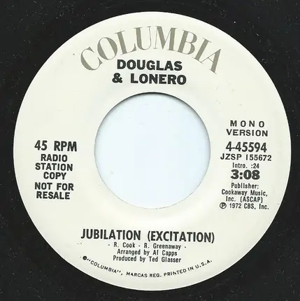 Douglas and Lonero - Jubilation / This World