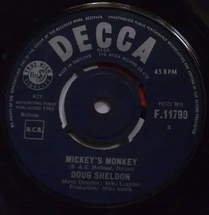 Doug Sheldon - Mickey's Monkey / Falling In Love With Love