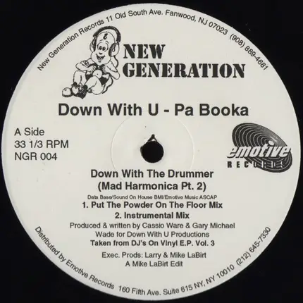 Down With U - Pa Booka - Down With The Drummer (Mad Harmonica Pt. 2)