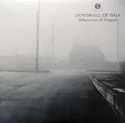 LP - Downfall Of Gaia - Silhouettes Of Disgust - Still Sealed, Green/Blue w/ White Splatter, Nbd