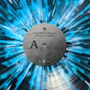 LP - Downfall Of Gaia - Silhouettes Of Disgust - Still Sealed, Green/Blue w/ White Splatter, Nbd