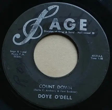 Doye O'Dell - Count Down / Shalley Belle