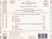 CD - Shostakovich - Violin Concertos Nos. 1 & 2