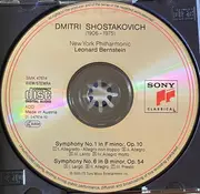 CD - Dmitri Shostakovich , Leonard Bernstein , New York Philharmonic - Symphony No. 1 / Symphony No. 6