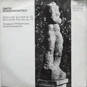 Double LP - Dmitri Shostakovich , Moscow Philharmonic Orchestra , Kiril Kondrashin - Sinfonie Nr. 4 C-moll Op. 43 / Sinfonie Nr. 9 Es-dur Op. 70
