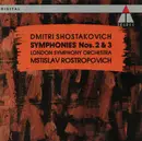 CD - Dmitri Shostakovich , Mstislav Rostropovich , London Symphony Orchestra - Symphonies Nos. 2 & 3