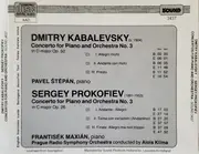 CD - Kabalevsky / Prokofiev - Concertos For Piano And Orchestra