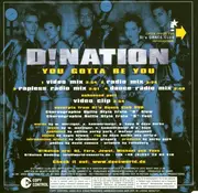 CD Single - D!Nation - You Gotta Be You - Promo