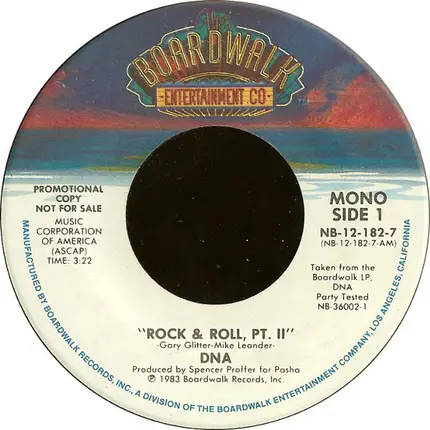 Dna - Rock & Roll, Pt. II / The Recipe For Life