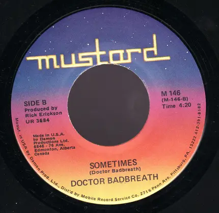 Dr. Badbreath - Stinky Breath / Sometimes